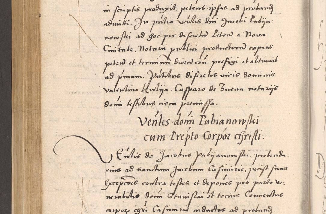 Zdjęcie nr 696 dla obiektu archiwalnego: Acta actorum, sententiarum diffinitivarum coram reverendo domino Petro Miscowski canonico et in spiritualibus vicario generali Cracoviensi ad annum Domini Mᵐᵘᵐ DXLVIᵗᵘᵐ, cuius indictio est quarta, pontificatus sanctissimi in Christo patris et domini nostri domini Pauli divina providencia pape tercii, a die tercia mensis Novembris, annus duodecimus (sic!) feliciter continuantur