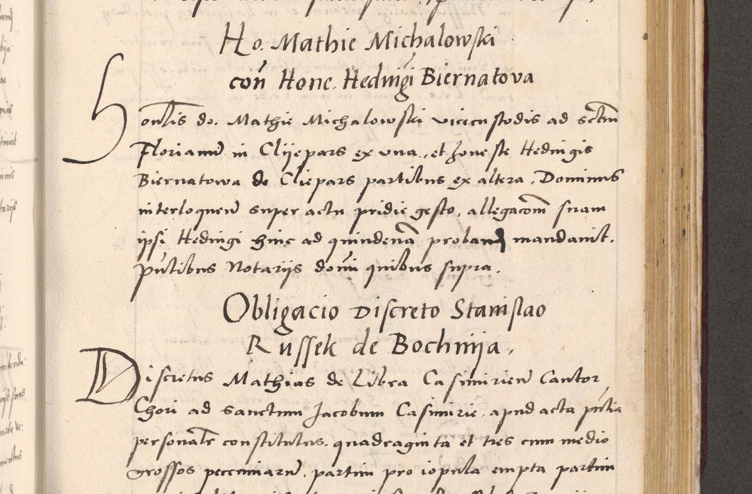 Zdjęcie nr 697 dla obiektu archiwalnego: Acta actorum, sententiarum diffinitivarum coram reverendo domino Petro Miscowski canonico et in spiritualibus vicario generali Cracoviensi ad annum Domini Mᵐᵘᵐ DXLVIᵗᵘᵐ, cuius indictio est quarta, pontificatus sanctissimi in Christo patris et domini nostri domini Pauli divina providencia pape tercii, a die tercia mensis Novembris, annus duodecimus (sic!) feliciter continuantur