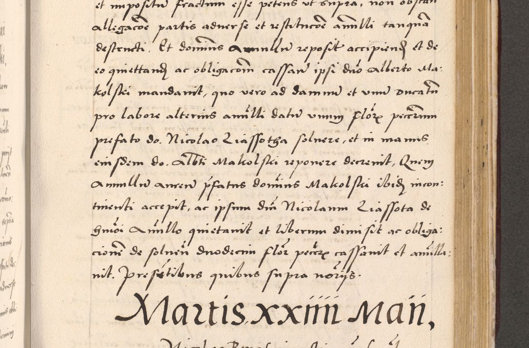 Zdjęcie nr 691 dla obiektu archiwalnego: Acta actorum, sententiarum diffinitivarum coram reverendo domino Petro Miscowski canonico et in spiritualibus vicario generali Cracoviensi ad annum Domini Mᵐᵘᵐ DXLVIᵗᵘᵐ, cuius indictio est quarta, pontificatus sanctissimi in Christo patris et domini nostri domini Pauli divina providencia pape tercii, a die tercia mensis Novembris, annus duodecimus (sic!) feliciter continuantur
