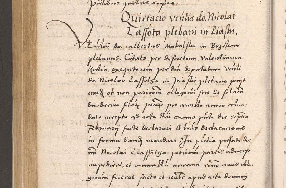 Zdjęcie nr 690 dla obiektu archiwalnego: Acta actorum, sententiarum diffinitivarum coram reverendo domino Petro Miscowski canonico et in spiritualibus vicario generali Cracoviensi ad annum Domini Mᵐᵘᵐ DXLVIᵗᵘᵐ, cuius indictio est quarta, pontificatus sanctissimi in Christo patris et domini nostri domini Pauli divina providencia pape tercii, a die tercia mensis Novembris, annus duodecimus (sic!) feliciter continuantur