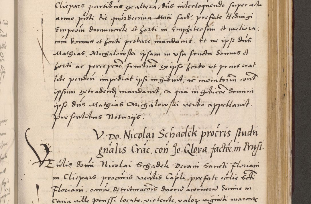 Zdjęcie nr 689 dla obiektu archiwalnego: Acta actorum, sententiarum diffinitivarum coram reverendo domino Petro Miscowski canonico et in spiritualibus vicario generali Cracoviensi ad annum Domini Mᵐᵘᵐ DXLVIᵗᵘᵐ, cuius indictio est quarta, pontificatus sanctissimi in Christo patris et domini nostri domini Pauli divina providencia pape tercii, a die tercia mensis Novembris, annus duodecimus (sic!) feliciter continuantur