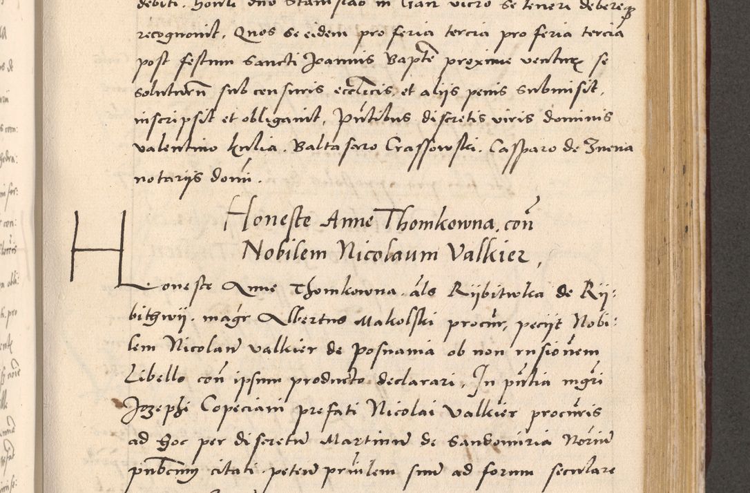 Zdjęcie nr 687 dla obiektu archiwalnego: Acta actorum, sententiarum diffinitivarum coram reverendo domino Petro Miscowski canonico et in spiritualibus vicario generali Cracoviensi ad annum Domini Mᵐᵘᵐ DXLVIᵗᵘᵐ, cuius indictio est quarta, pontificatus sanctissimi in Christo patris et domini nostri domini Pauli divina providencia pape tercii, a die tercia mensis Novembris, annus duodecimus (sic!) feliciter continuantur