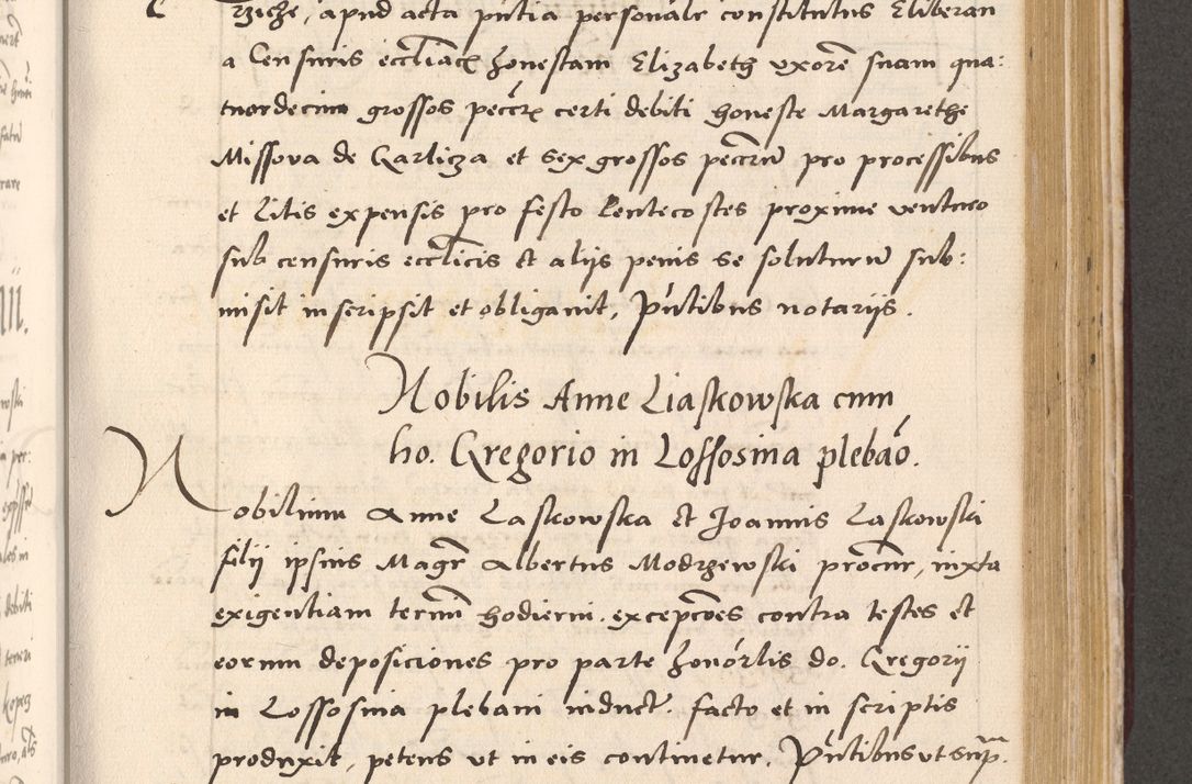 Zdjęcie nr 685 dla obiektu archiwalnego: Acta actorum, sententiarum diffinitivarum coram reverendo domino Petro Miscowski canonico et in spiritualibus vicario generali Cracoviensi ad annum Domini Mᵐᵘᵐ DXLVIᵗᵘᵐ, cuius indictio est quarta, pontificatus sanctissimi in Christo patris et domini nostri domini Pauli divina providencia pape tercii, a die tercia mensis Novembris, annus duodecimus (sic!) feliciter continuantur
