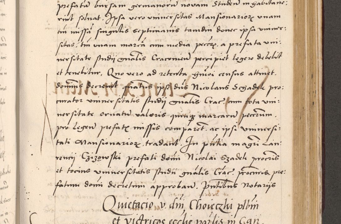 Zdjęcie nr 683 dla obiektu archiwalnego: Acta actorum, sententiarum diffinitivarum coram reverendo domino Petro Miscowski canonico et in spiritualibus vicario generali Cracoviensi ad annum Domini Mᵐᵘᵐ DXLVIᵗᵘᵐ, cuius indictio est quarta, pontificatus sanctissimi in Christo patris et domini nostri domini Pauli divina providencia pape tercii, a die tercia mensis Novembris, annus duodecimus (sic!) feliciter continuantur