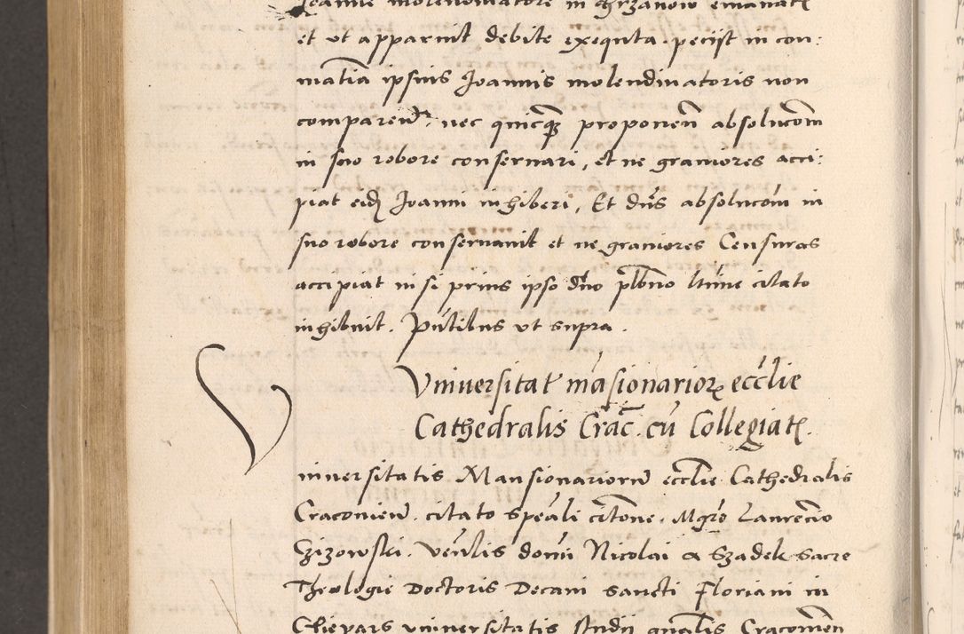 Zdjęcie nr 682 dla obiektu archiwalnego: Acta actorum, sententiarum diffinitivarum coram reverendo domino Petro Miscowski canonico et in spiritualibus vicario generali Cracoviensi ad annum Domini Mᵐᵘᵐ DXLVIᵗᵘᵐ, cuius indictio est quarta, pontificatus sanctissimi in Christo patris et domini nostri domini Pauli divina providencia pape tercii, a die tercia mensis Novembris, annus duodecimus (sic!) feliciter continuantur