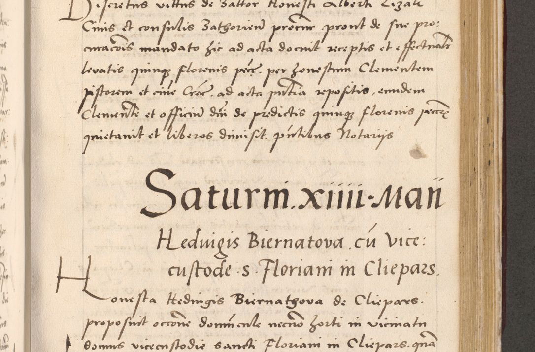Zdjęcie nr 675 dla obiektu archiwalnego: Acta actorum, sententiarum diffinitivarum coram reverendo domino Petro Miscowski canonico et in spiritualibus vicario generali Cracoviensi ad annum Domini Mᵐᵘᵐ DXLVIᵗᵘᵐ, cuius indictio est quarta, pontificatus sanctissimi in Christo patris et domini nostri domini Pauli divina providencia pape tercii, a die tercia mensis Novembris, annus duodecimus (sic!) feliciter continuantur