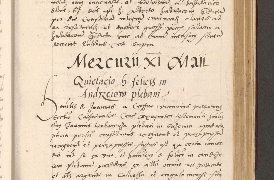 Zdjęcie nr 661 dla obiektu archiwalnego: Acta actorum, sententiarum diffinitivarum coram reverendo domino Petro Miscowski canonico et in spiritualibus vicario generali Cracoviensi ad annum Domini Mᵐᵘᵐ DXLVIᵗᵘᵐ, cuius indictio est quarta, pontificatus sanctissimi in Christo patris et domini nostri domini Pauli divina providencia pape tercii, a die tercia mensis Novembris, annus duodecimus (sic!) feliciter continuantur