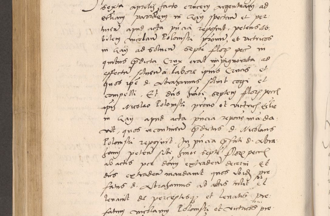 Zdjęcie nr 660 dla obiektu archiwalnego: Acta actorum, sententiarum diffinitivarum coram reverendo domino Petro Miscowski canonico et in spiritualibus vicario generali Cracoviensi ad annum Domini Mᵐᵘᵐ DXLVIᵗᵘᵐ, cuius indictio est quarta, pontificatus sanctissimi in Christo patris et domini nostri domini Pauli divina providencia pape tercii, a die tercia mensis Novembris, annus duodecimus (sic!) feliciter continuantur