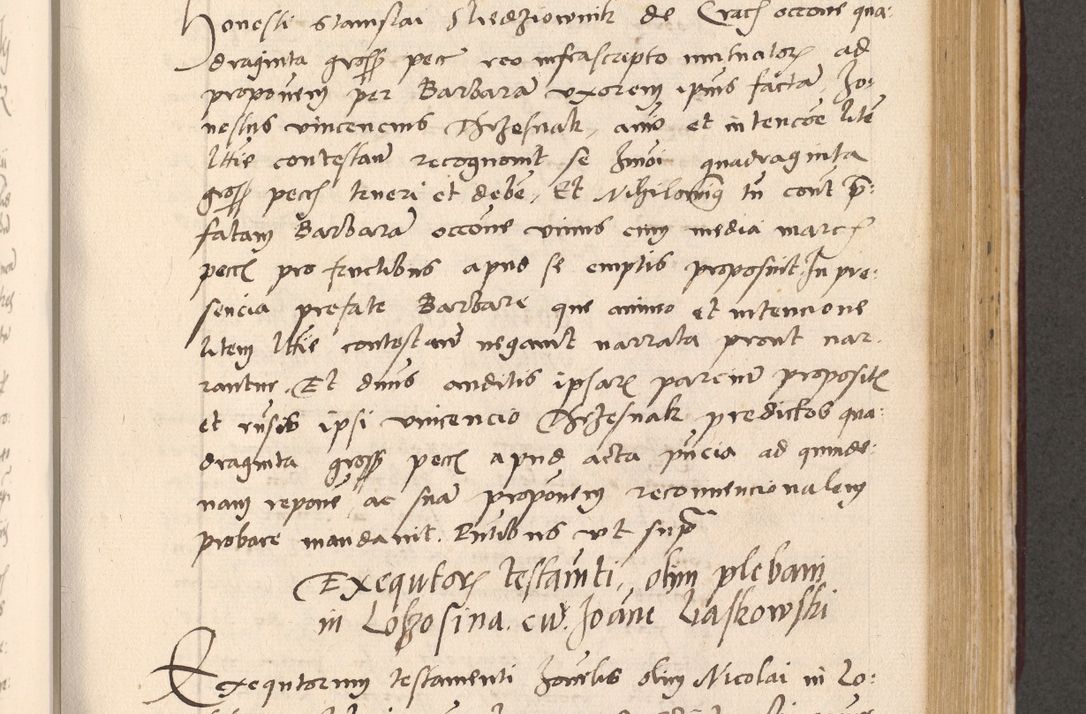 Zdjęcie nr 655 dla obiektu archiwalnego: Acta actorum, sententiarum diffinitivarum coram reverendo domino Petro Miscowski canonico et in spiritualibus vicario generali Cracoviensi ad annum Domini Mᵐᵘᵐ DXLVIᵗᵘᵐ, cuius indictio est quarta, pontificatus sanctissimi in Christo patris et domini nostri domini Pauli divina providencia pape tercii, a die tercia mensis Novembris, annus duodecimus (sic!) feliciter continuantur