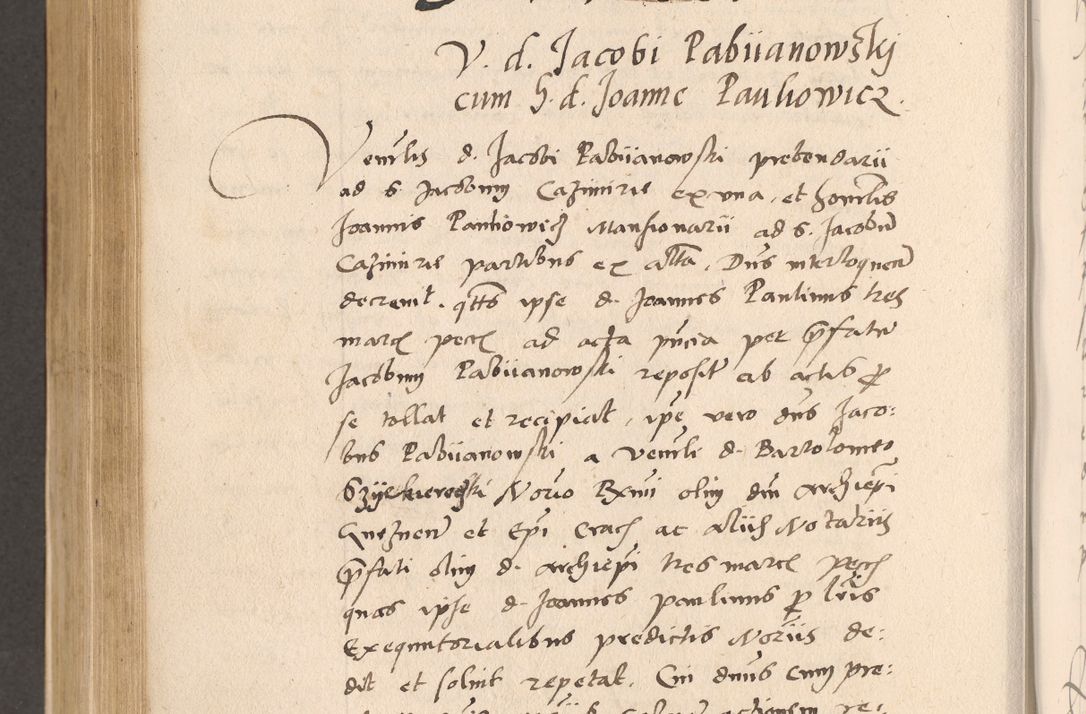 Zdjęcie nr 654 dla obiektu archiwalnego: Acta actorum, sententiarum diffinitivarum coram reverendo domino Petro Miscowski canonico et in spiritualibus vicario generali Cracoviensi ad annum Domini Mᵐᵘᵐ DXLVIᵗᵘᵐ, cuius indictio est quarta, pontificatus sanctissimi in Christo patris et domini nostri domini Pauli divina providencia pape tercii, a die tercia mensis Novembris, annus duodecimus (sic!) feliciter continuantur