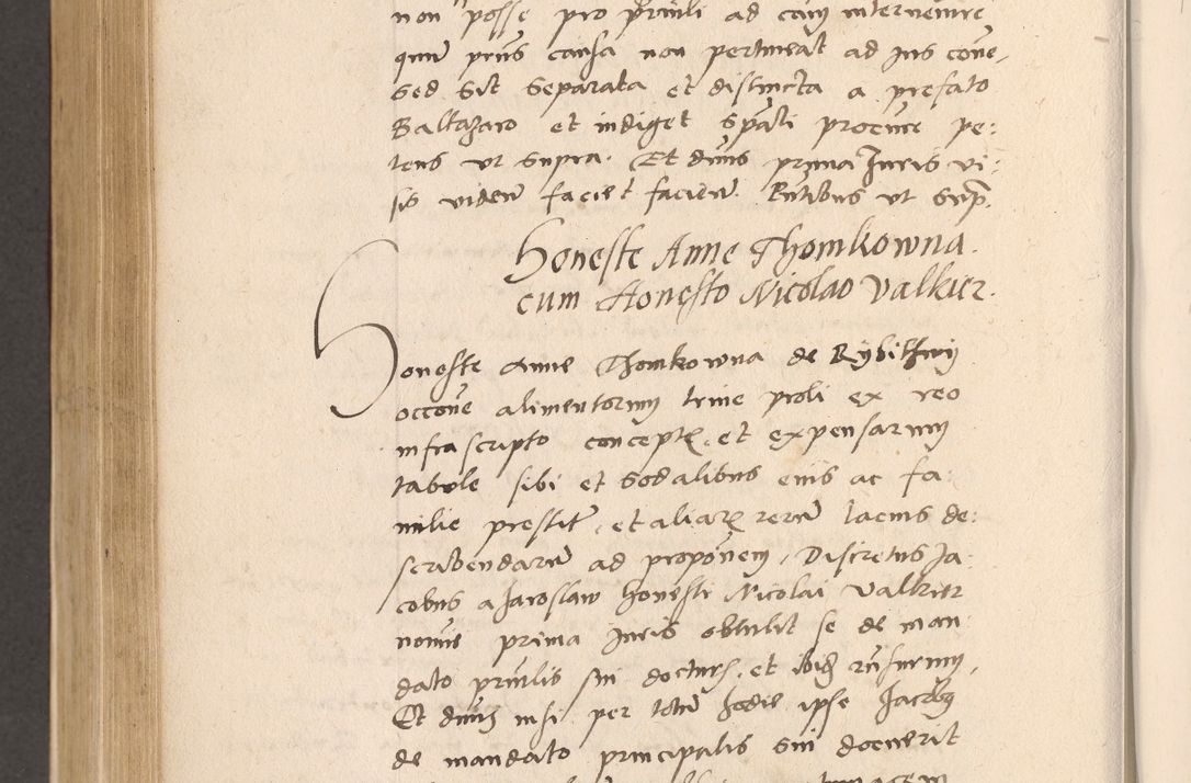 Zdjęcie nr 652 dla obiektu archiwalnego: Acta actorum, sententiarum diffinitivarum coram reverendo domino Petro Miscowski canonico et in spiritualibus vicario generali Cracoviensi ad annum Domini Mᵐᵘᵐ DXLVIᵗᵘᵐ, cuius indictio est quarta, pontificatus sanctissimi in Christo patris et domini nostri domini Pauli divina providencia pape tercii, a die tercia mensis Novembris, annus duodecimus (sic!) feliciter continuantur