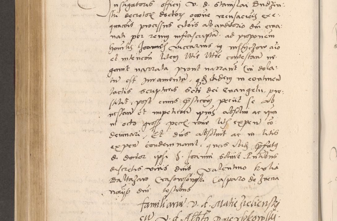 Zdjęcie nr 650 dla obiektu archiwalnego: Acta actorum, sententiarum diffinitivarum coram reverendo domino Petro Miscowski canonico et in spiritualibus vicario generali Cracoviensi ad annum Domini Mᵐᵘᵐ DXLVIᵗᵘᵐ, cuius indictio est quarta, pontificatus sanctissimi in Christo patris et domini nostri domini Pauli divina providencia pape tercii, a die tercia mensis Novembris, annus duodecimus (sic!) feliciter continuantur