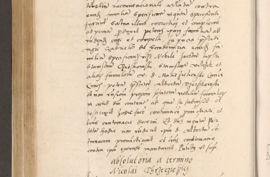 Zdjęcie nr 648 dla obiektu archiwalnego: Acta actorum, sententiarum diffinitivarum coram reverendo domino Petro Miscowski canonico et in spiritualibus vicario generali Cracoviensi ad annum Domini Mᵐᵘᵐ DXLVIᵗᵘᵐ, cuius indictio est quarta, pontificatus sanctissimi in Christo patris et domini nostri domini Pauli divina providencia pape tercii, a die tercia mensis Novembris, annus duodecimus (sic!) feliciter continuantur