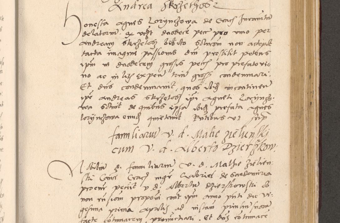 Zdjęcie nr 647 dla obiektu archiwalnego: Acta actorum, sententiarum diffinitivarum coram reverendo domino Petro Miscowski canonico et in spiritualibus vicario generali Cracoviensi ad annum Domini Mᵐᵘᵐ DXLVIᵗᵘᵐ, cuius indictio est quarta, pontificatus sanctissimi in Christo patris et domini nostri domini Pauli divina providencia pape tercii, a die tercia mensis Novembris, annus duodecimus (sic!) feliciter continuantur