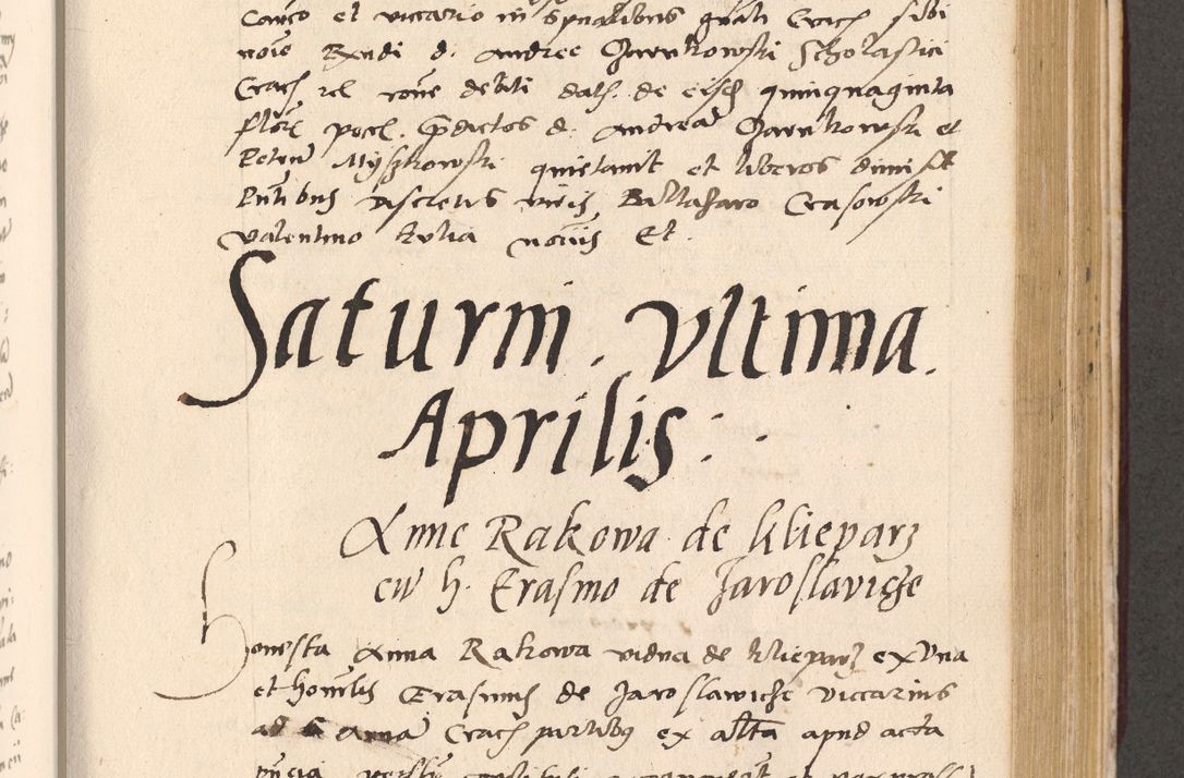 Zdjęcie nr 637 dla obiektu archiwalnego: Acta actorum, sententiarum diffinitivarum coram reverendo domino Petro Miscowski canonico et in spiritualibus vicario generali Cracoviensi ad annum Domini Mᵐᵘᵐ DXLVIᵗᵘᵐ, cuius indictio est quarta, pontificatus sanctissimi in Christo patris et domini nostri domini Pauli divina providencia pape tercii, a die tercia mensis Novembris, annus duodecimus (sic!) feliciter continuantur