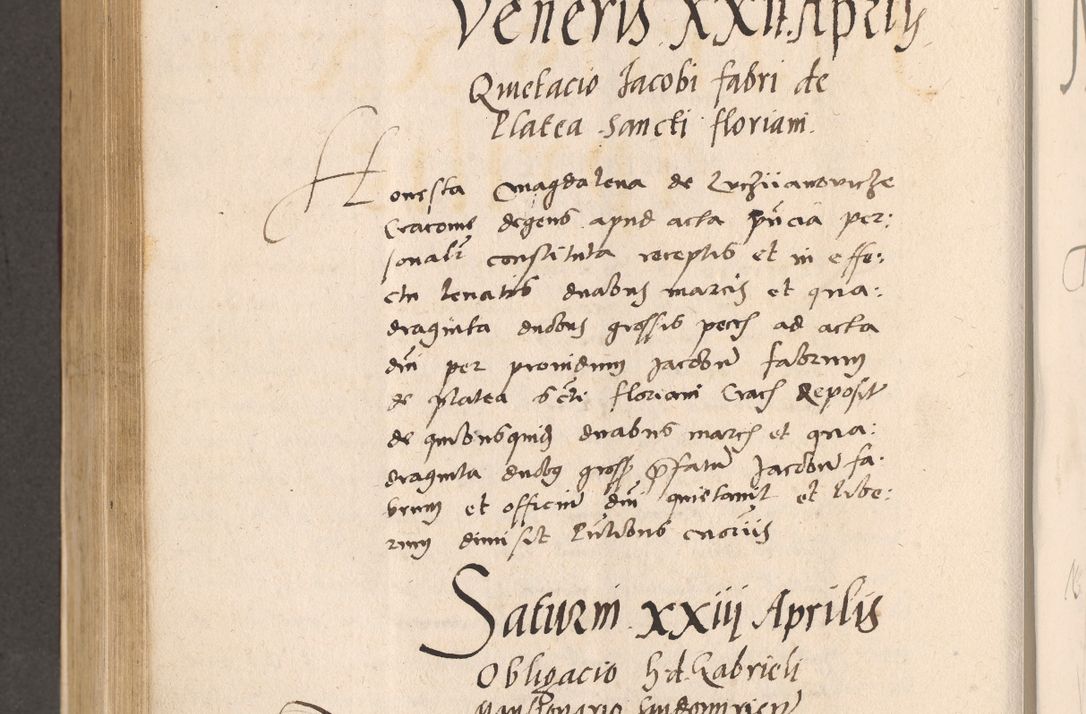 Zdjęcie nr 624 dla obiektu archiwalnego: Acta actorum, sententiarum diffinitivarum coram reverendo domino Petro Miscowski canonico et in spiritualibus vicario generali Cracoviensi ad annum Domini Mᵐᵘᵐ DXLVIᵗᵘᵐ, cuius indictio est quarta, pontificatus sanctissimi in Christo patris et domini nostri domini Pauli divina providencia pape tercii, a die tercia mensis Novembris, annus duodecimus (sic!) feliciter continuantur