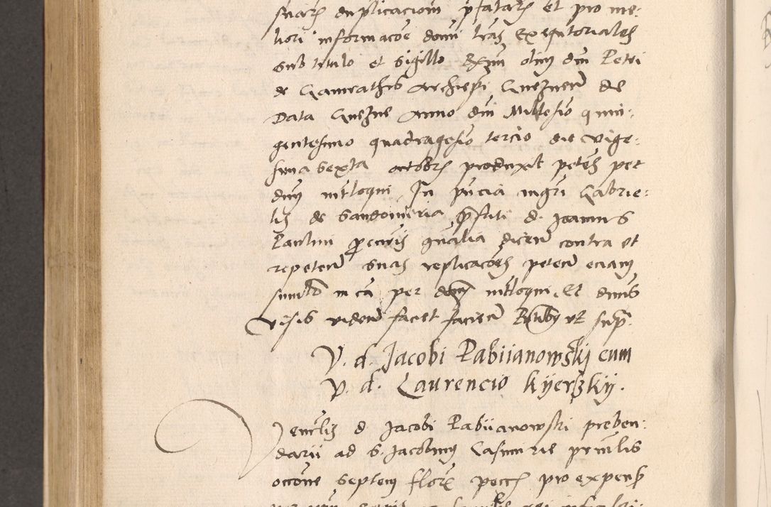 Zdjęcie nr 616 dla obiektu archiwalnego: Acta actorum, sententiarum diffinitivarum coram reverendo domino Petro Miscowski canonico et in spiritualibus vicario generali Cracoviensi ad annum Domini Mᵐᵘᵐ DXLVIᵗᵘᵐ, cuius indictio est quarta, pontificatus sanctissimi in Christo patris et domini nostri domini Pauli divina providencia pape tercii, a die tercia mensis Novembris, annus duodecimus (sic!) feliciter continuantur