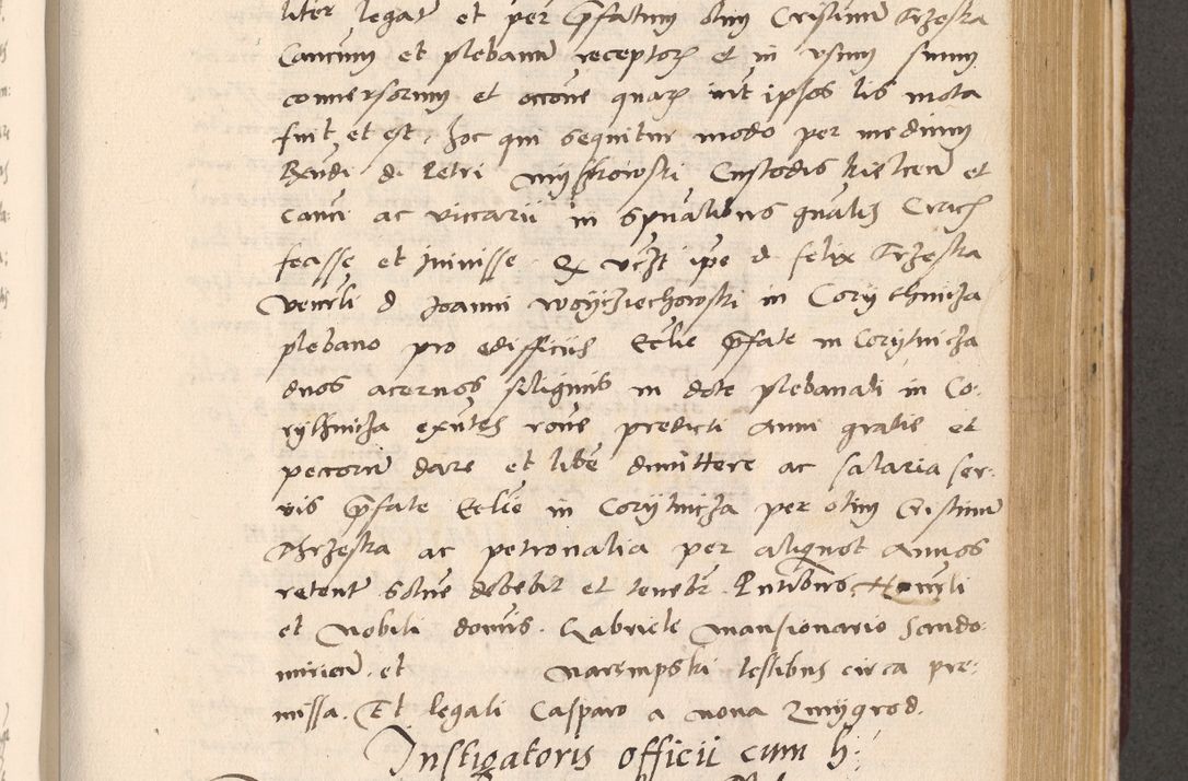 Zdjęcie nr 619 dla obiektu archiwalnego: Acta actorum, sententiarum diffinitivarum coram reverendo domino Petro Miscowski canonico et in spiritualibus vicario generali Cracoviensi ad annum Domini Mᵐᵘᵐ DXLVIᵗᵘᵐ, cuius indictio est quarta, pontificatus sanctissimi in Christo patris et domini nostri domini Pauli divina providencia pape tercii, a die tercia mensis Novembris, annus duodecimus (sic!) feliciter continuantur