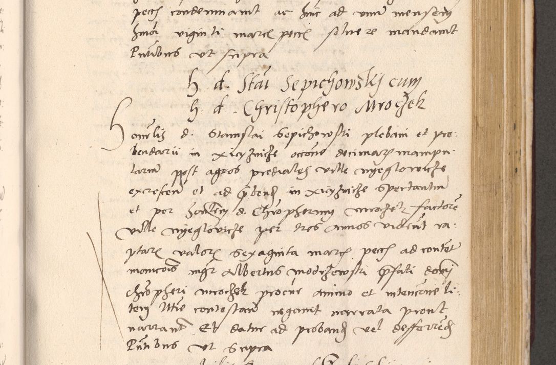 Zdjęcie nr 613 dla obiektu archiwalnego: Acta actorum, sententiarum diffinitivarum coram reverendo domino Petro Miscowski canonico et in spiritualibus vicario generali Cracoviensi ad annum Domini Mᵐᵘᵐ DXLVIᵗᵘᵐ, cuius indictio est quarta, pontificatus sanctissimi in Christo patris et domini nostri domini Pauli divina providencia pape tercii, a die tercia mensis Novembris, annus duodecimus (sic!) feliciter continuantur