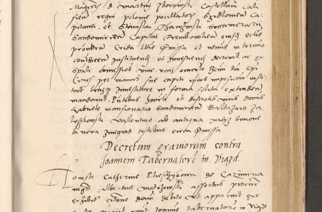 Zdjęcie nr 615 dla obiektu archiwalnego: Acta actorum, sententiarum diffinitivarum coram reverendo domino Petro Miscowski canonico et in spiritualibus vicario generali Cracoviensi ad annum Domini Mᵐᵘᵐ DXLVIᵗᵘᵐ, cuius indictio est quarta, pontificatus sanctissimi in Christo patris et domini nostri domini Pauli divina providencia pape tercii, a die tercia mensis Novembris, annus duodecimus (sic!) feliciter continuantur