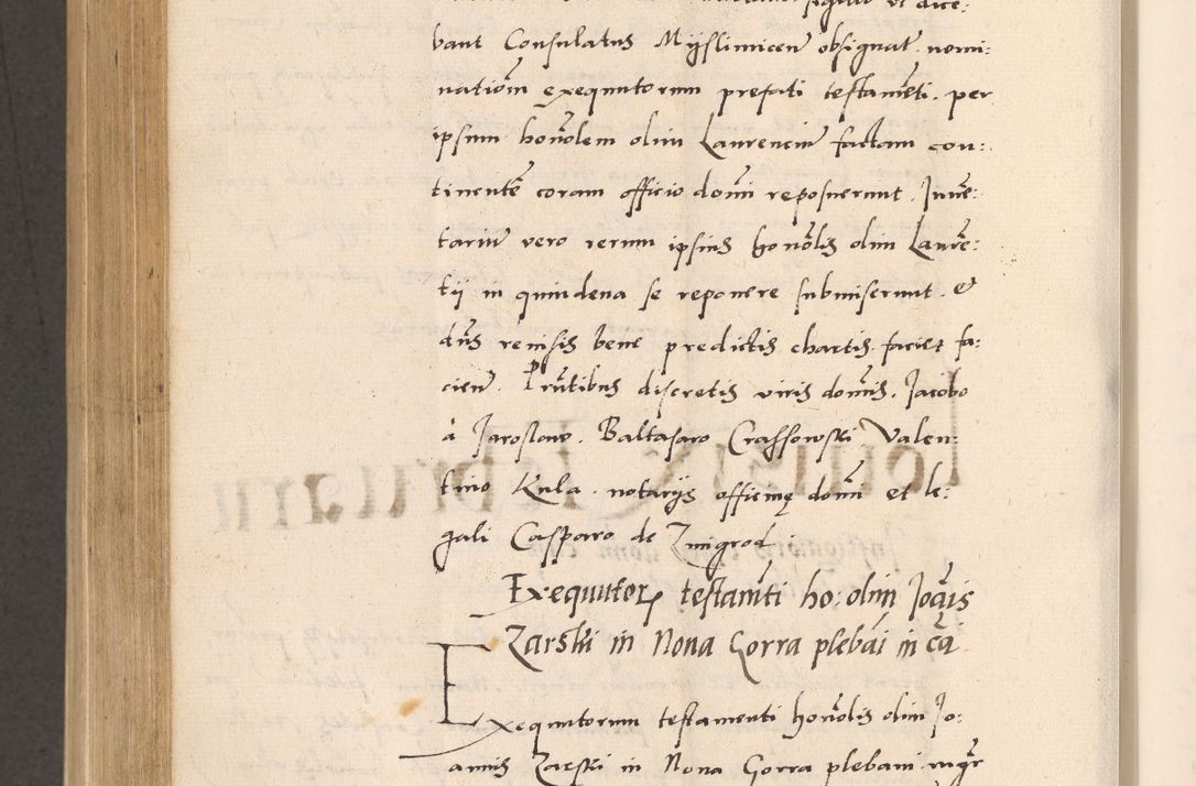 Zdjęcie nr 812 dla obiektu archiwalnego: Acta actorum, sententiarum diffinitivarum coram reverendo domino Petro Miscowski canonico et in spiritualibus vicario generali Cracoviensi ad annum Domini Mᵐᵘᵐ DXLVIᵗᵘᵐ, cuius indictio est quarta, pontificatus sanctissimi in Christo patris et domini nostri domini Pauli divina providencia pape tercii, a die tercia mensis Novembris, annus duodecimus (sic!) feliciter continuantur