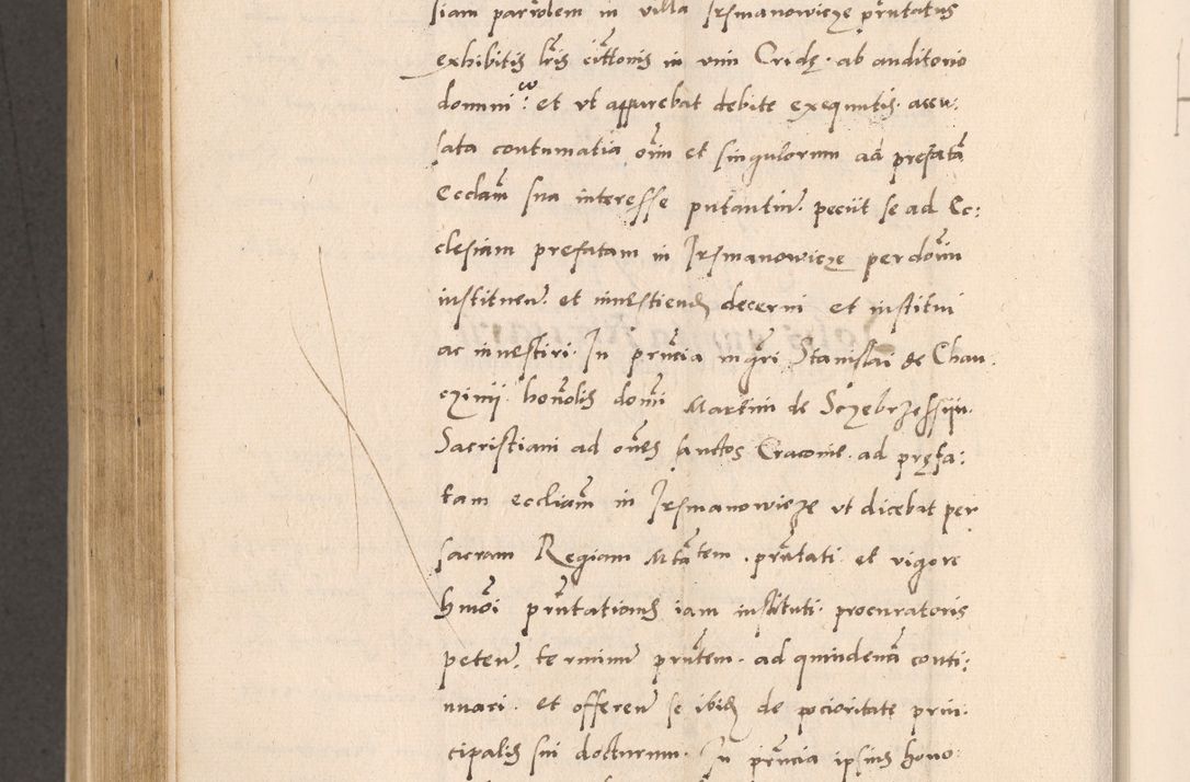 Zdjęcie nr 808 dla obiektu archiwalnego: Acta actorum, sententiarum diffinitivarum coram reverendo domino Petro Miscowski canonico et in spiritualibus vicario generali Cracoviensi ad annum Domini Mᵐᵘᵐ DXLVIᵗᵘᵐ, cuius indictio est quarta, pontificatus sanctissimi in Christo patris et domini nostri domini Pauli divina providencia pape tercii, a die tercia mensis Novembris, annus duodecimus (sic!) feliciter continuantur