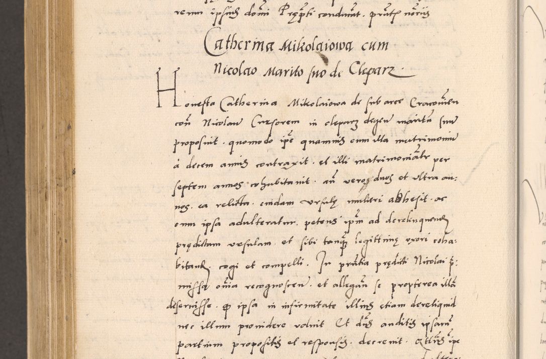 Zdjęcie nr 1004 dla obiektu archiwalnego: Acta actorum, sententiarum diffinitivarum coram reverendo domino Petro Miscowski canonico et in spiritualibus vicario generali Cracoviensi ad annum Domini Mᵐᵘᵐ DXLVIᵗᵘᵐ, cuius indictio est quarta, pontificatus sanctissimi in Christo patris et domini nostri domini Pauli divina providencia pape tercii, a die tercia mensis Novembris, annus duodecimus (sic!) feliciter continuantur