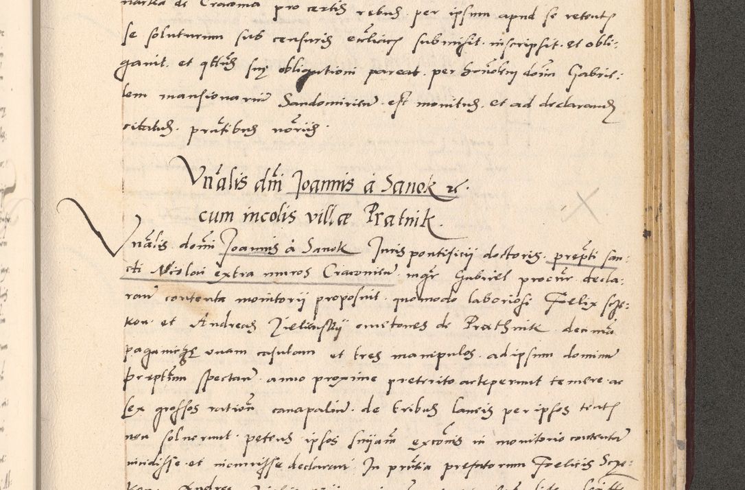 Zdjęcie nr 1003 dla obiektu archiwalnego: Acta actorum, sententiarum diffinitivarum coram reverendo domino Petro Miscowski canonico et in spiritualibus vicario generali Cracoviensi ad annum Domini Mᵐᵘᵐ DXLVIᵗᵘᵐ, cuius indictio est quarta, pontificatus sanctissimi in Christo patris et domini nostri domini Pauli divina providencia pape tercii, a die tercia mensis Novembris, annus duodecimus (sic!) feliciter continuantur