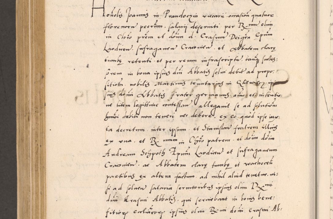Zdjęcie nr 1002 dla obiektu archiwalnego: Acta actorum, sententiarum diffinitivarum coram reverendo domino Petro Miscowski canonico et in spiritualibus vicario generali Cracoviensi ad annum Domini Mᵐᵘᵐ DXLVIᵗᵘᵐ, cuius indictio est quarta, pontificatus sanctissimi in Christo patris et domini nostri domini Pauli divina providencia pape tercii, a die tercia mensis Novembris, annus duodecimus (sic!) feliciter continuantur