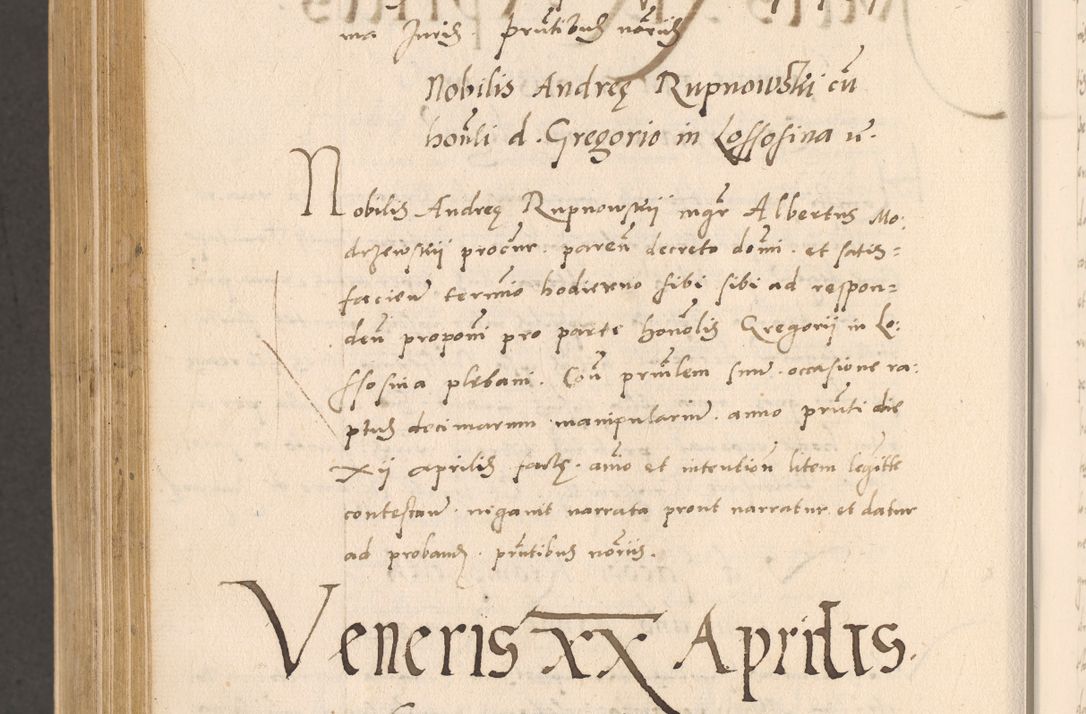 Zdjęcie nr 998 dla obiektu archiwalnego: Acta actorum, sententiarum diffinitivarum coram reverendo domino Petro Miscowski canonico et in spiritualibus vicario generali Cracoviensi ad annum Domini Mᵐᵘᵐ DXLVIᵗᵘᵐ, cuius indictio est quarta, pontificatus sanctissimi in Christo patris et domini nostri domini Pauli divina providencia pape tercii, a die tercia mensis Novembris, annus duodecimus (sic!) feliciter continuantur