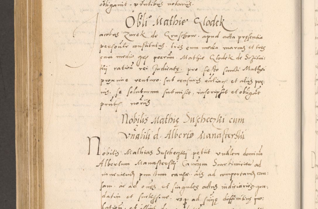 Zdjęcie nr 994 dla obiektu archiwalnego: Acta actorum, sententiarum diffinitivarum coram reverendo domino Petro Miscowski canonico et in spiritualibus vicario generali Cracoviensi ad annum Domini Mᵐᵘᵐ DXLVIᵗᵘᵐ, cuius indictio est quarta, pontificatus sanctissimi in Christo patris et domini nostri domini Pauli divina providencia pape tercii, a die tercia mensis Novembris, annus duodecimus (sic!) feliciter continuantur