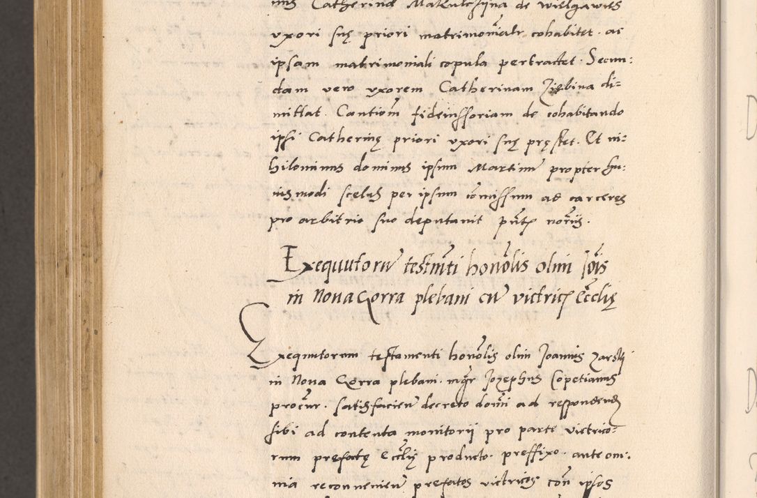 Zdjęcie nr 984 dla obiektu archiwalnego: Acta actorum, sententiarum diffinitivarum coram reverendo domino Petro Miscowski canonico et in spiritualibus vicario generali Cracoviensi ad annum Domini Mᵐᵘᵐ DXLVIᵗᵘᵐ, cuius indictio est quarta, pontificatus sanctissimi in Christo patris et domini nostri domini Pauli divina providencia pape tercii, a die tercia mensis Novembris, annus duodecimus (sic!) feliciter continuantur
