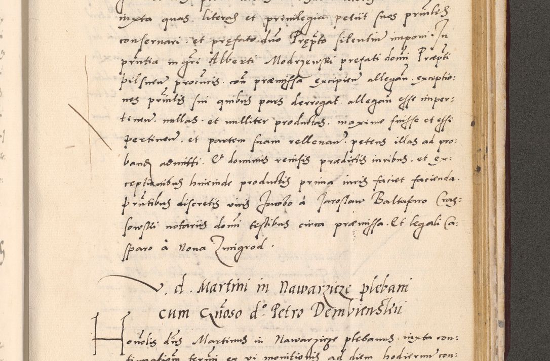 Zdjęcie nr 981 dla obiektu archiwalnego: Acta actorum, sententiarum diffinitivarum coram reverendo domino Petro Miscowski canonico et in spiritualibus vicario generali Cracoviensi ad annum Domini Mᵐᵘᵐ DXLVIᵗᵘᵐ, cuius indictio est quarta, pontificatus sanctissimi in Christo patris et domini nostri domini Pauli divina providencia pape tercii, a die tercia mensis Novembris, annus duodecimus (sic!) feliciter continuantur