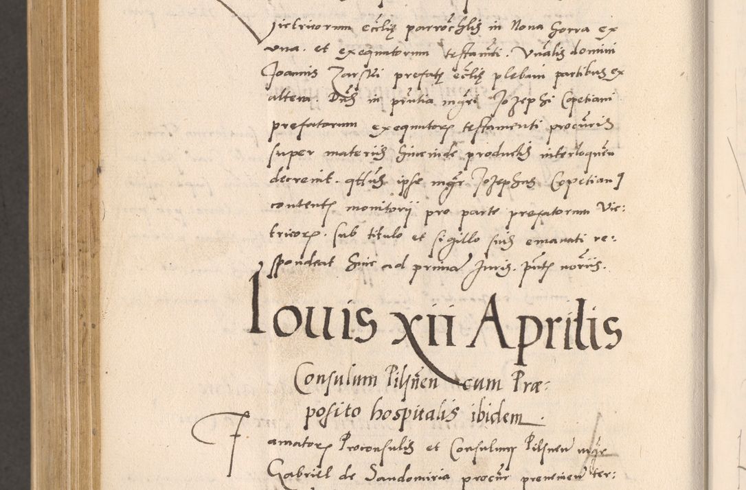 Zdjęcie nr 980 dla obiektu archiwalnego: Acta actorum, sententiarum diffinitivarum coram reverendo domino Petro Miscowski canonico et in spiritualibus vicario generali Cracoviensi ad annum Domini Mᵐᵘᵐ DXLVIᵗᵘᵐ, cuius indictio est quarta, pontificatus sanctissimi in Christo patris et domini nostri domini Pauli divina providencia pape tercii, a die tercia mensis Novembris, annus duodecimus (sic!) feliciter continuantur
