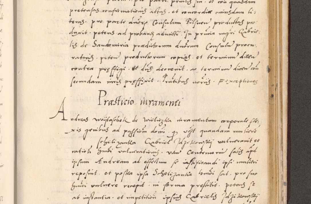 Zdjęcie nr 977 dla obiektu archiwalnego: Acta actorum, sententiarum diffinitivarum coram reverendo domino Petro Miscowski canonico et in spiritualibus vicario generali Cracoviensi ad annum Domini Mᵐᵘᵐ DXLVIᵗᵘᵐ, cuius indictio est quarta, pontificatus sanctissimi in Christo patris et domini nostri domini Pauli divina providencia pape tercii, a die tercia mensis Novembris, annus duodecimus (sic!) feliciter continuantur