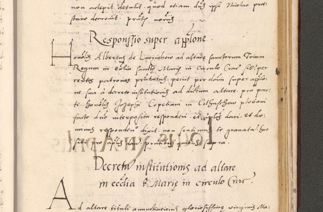Zdjęcie nr 979 dla obiektu archiwalnego: Acta actorum, sententiarum diffinitivarum coram reverendo domino Petro Miscowski canonico et in spiritualibus vicario generali Cracoviensi ad annum Domini Mᵐᵘᵐ DXLVIᵗᵘᵐ, cuius indictio est quarta, pontificatus sanctissimi in Christo patris et domini nostri domini Pauli divina providencia pape tercii, a die tercia mensis Novembris, annus duodecimus (sic!) feliciter continuantur