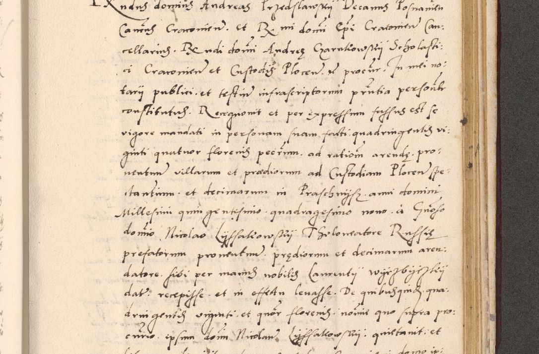 Zdjęcie nr 973 dla obiektu archiwalnego: Acta actorum, sententiarum diffinitivarum coram reverendo domino Petro Miscowski canonico et in spiritualibus vicario generali Cracoviensi ad annum Domini Mᵐᵘᵐ DXLVIᵗᵘᵐ, cuius indictio est quarta, pontificatus sanctissimi in Christo patris et domini nostri domini Pauli divina providencia pape tercii, a die tercia mensis Novembris, annus duodecimus (sic!) feliciter continuantur