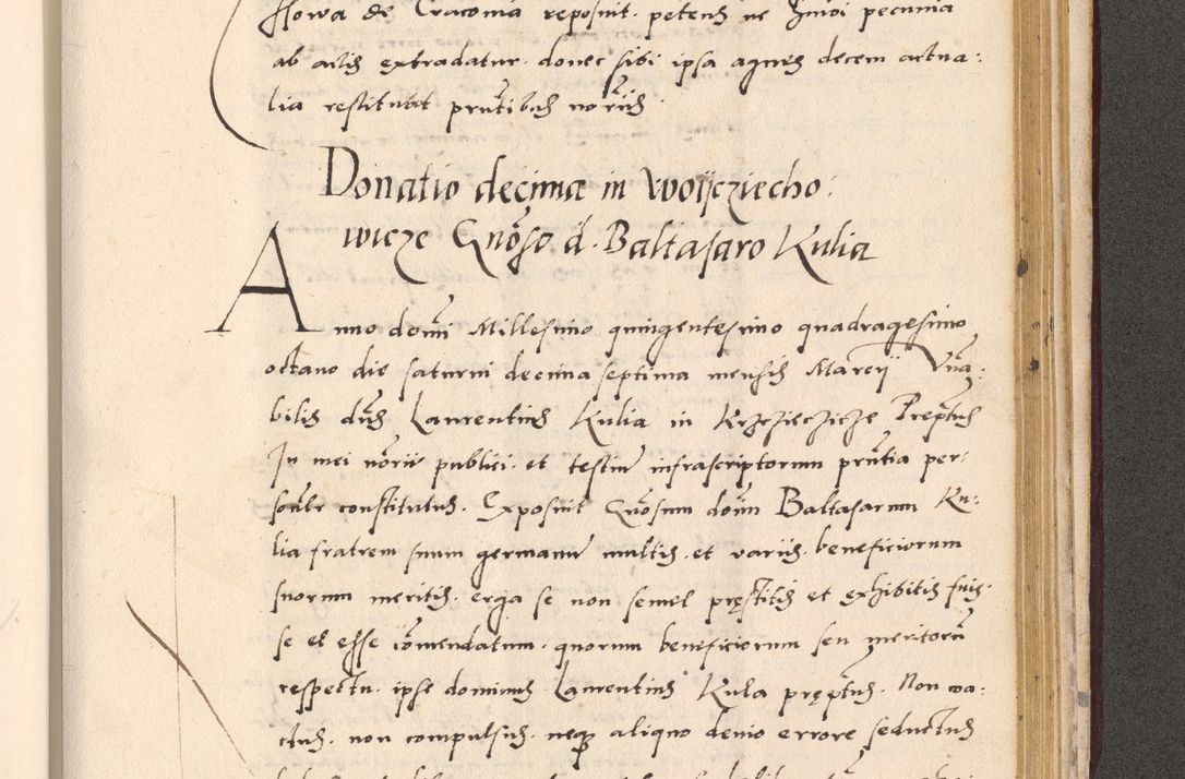 Zdjęcie nr 967 dla obiektu archiwalnego: Acta actorum, sententiarum diffinitivarum coram reverendo domino Petro Miscowski canonico et in spiritualibus vicario generali Cracoviensi ad annum Domini Mᵐᵘᵐ DXLVIᵗᵘᵐ, cuius indictio est quarta, pontificatus sanctissimi in Christo patris et domini nostri domini Pauli divina providencia pape tercii, a die tercia mensis Novembris, annus duodecimus (sic!) feliciter continuantur