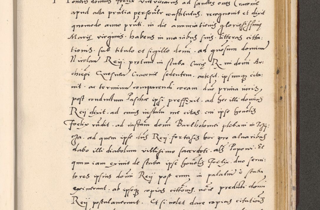Zdjęcie nr 961 dla obiektu archiwalnego: Acta actorum, sententiarum diffinitivarum coram reverendo domino Petro Miscowski canonico et in spiritualibus vicario generali Cracoviensi ad annum Domini Mᵐᵘᵐ DXLVIᵗᵘᵐ, cuius indictio est quarta, pontificatus sanctissimi in Christo patris et domini nostri domini Pauli divina providencia pape tercii, a die tercia mensis Novembris, annus duodecimus (sic!) feliciter continuantur
