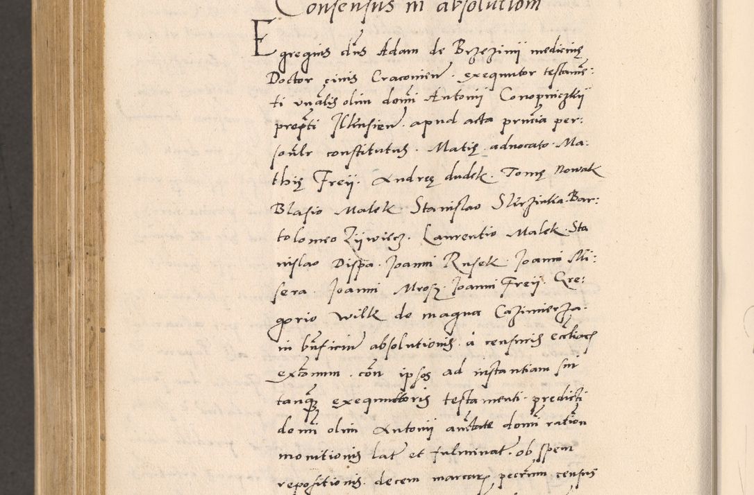 Zdjęcie nr 962 dla obiektu archiwalnego: Acta actorum, sententiarum diffinitivarum coram reverendo domino Petro Miscowski canonico et in spiritualibus vicario generali Cracoviensi ad annum Domini Mᵐᵘᵐ DXLVIᵗᵘᵐ, cuius indictio est quarta, pontificatus sanctissimi in Christo patris et domini nostri domini Pauli divina providencia pape tercii, a die tercia mensis Novembris, annus duodecimus (sic!) feliciter continuantur