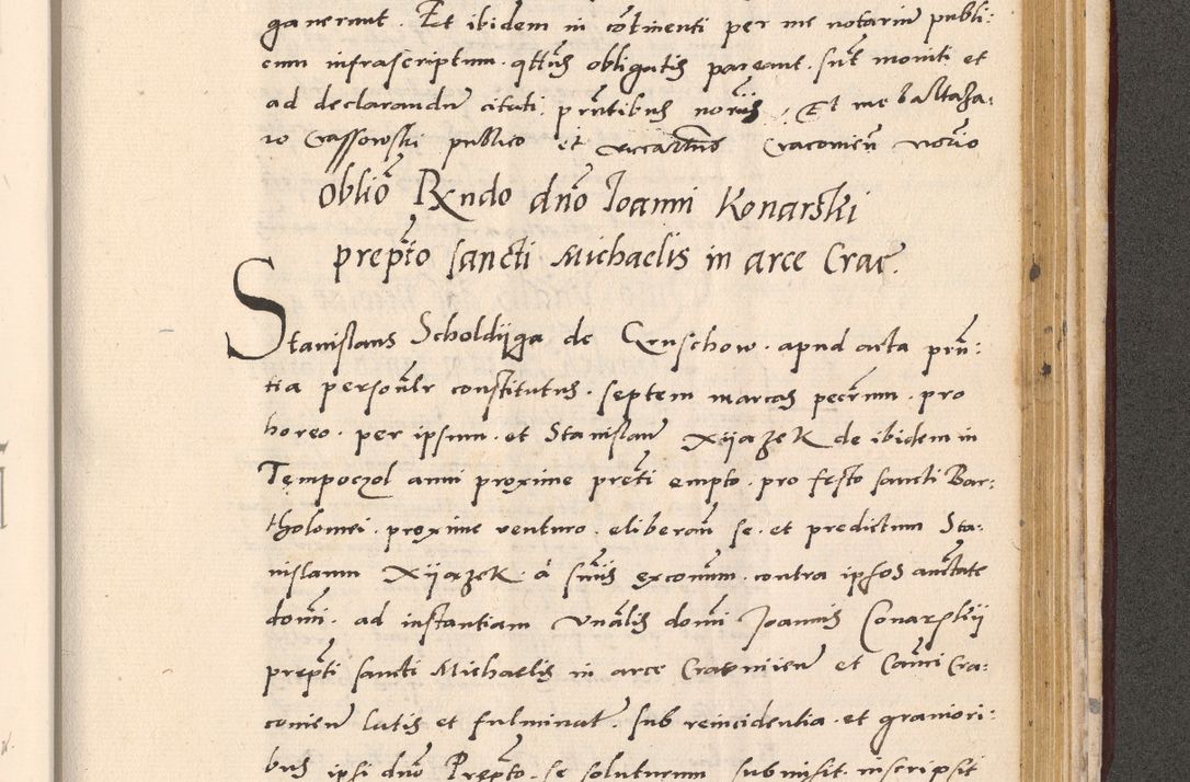 Zdjęcie nr 959 dla obiektu archiwalnego: Acta actorum, sententiarum diffinitivarum coram reverendo domino Petro Miscowski canonico et in spiritualibus vicario generali Cracoviensi ad annum Domini Mᵐᵘᵐ DXLVIᵗᵘᵐ, cuius indictio est quarta, pontificatus sanctissimi in Christo patris et domini nostri domini Pauli divina providencia pape tercii, a die tercia mensis Novembris, annus duodecimus (sic!) feliciter continuantur