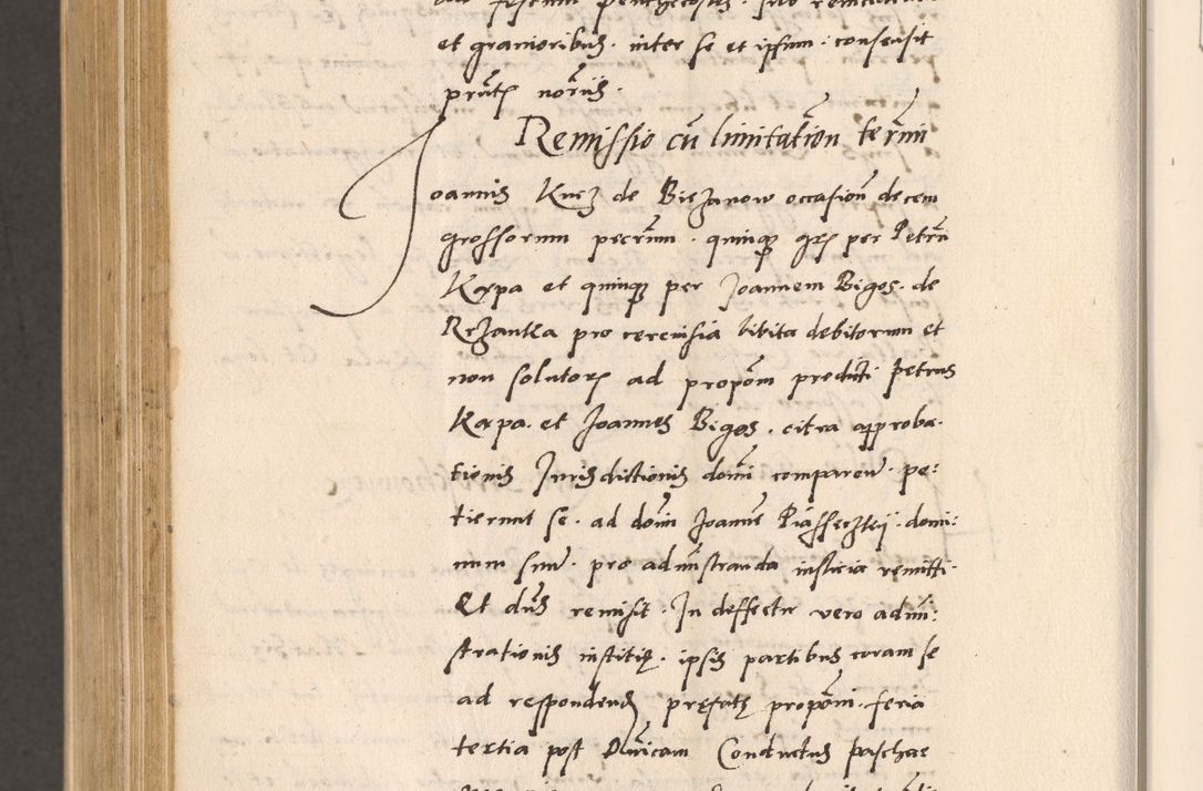 Zdjęcie nr 956 dla obiektu archiwalnego: Acta actorum, sententiarum diffinitivarum coram reverendo domino Petro Miscowski canonico et in spiritualibus vicario generali Cracoviensi ad annum Domini Mᵐᵘᵐ DXLVIᵗᵘᵐ, cuius indictio est quarta, pontificatus sanctissimi in Christo patris et domini nostri domini Pauli divina providencia pape tercii, a die tercia mensis Novembris, annus duodecimus (sic!) feliciter continuantur