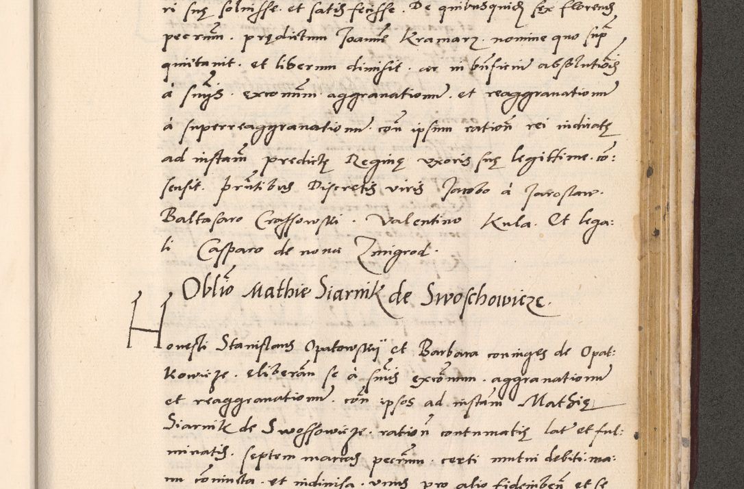 Zdjęcie nr 955 dla obiektu archiwalnego: Acta actorum, sententiarum diffinitivarum coram reverendo domino Petro Miscowski canonico et in spiritualibus vicario generali Cracoviensi ad annum Domini Mᵐᵘᵐ DXLVIᵗᵘᵐ, cuius indictio est quarta, pontificatus sanctissimi in Christo patris et domini nostri domini Pauli divina providencia pape tercii, a die tercia mensis Novembris, annus duodecimus (sic!) feliciter continuantur