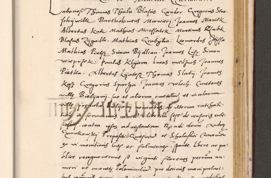 Zdjęcie nr 957 dla obiektu archiwalnego: Acta actorum, sententiarum diffinitivarum coram reverendo domino Petro Miscowski canonico et in spiritualibus vicario generali Cracoviensi ad annum Domini Mᵐᵘᵐ DXLVIᵗᵘᵐ, cuius indictio est quarta, pontificatus sanctissimi in Christo patris et domini nostri domini Pauli divina providencia pape tercii, a die tercia mensis Novembris, annus duodecimus (sic!) feliciter continuantur