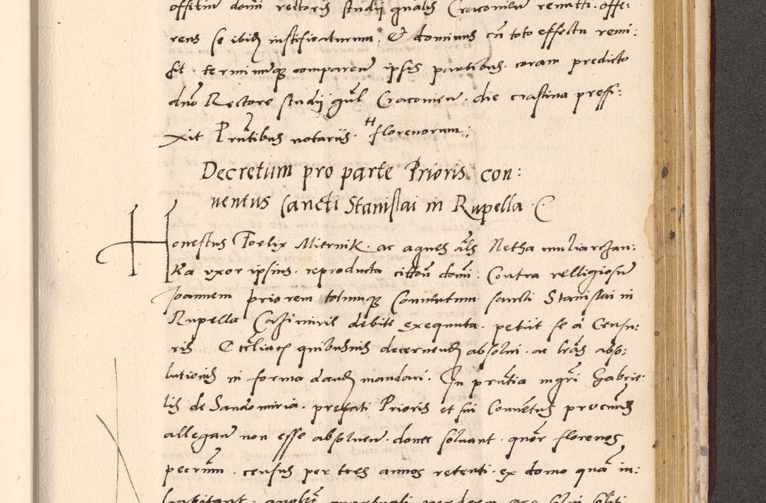 Zdjęcie nr 951 dla obiektu archiwalnego: Acta actorum, sententiarum diffinitivarum coram reverendo domino Petro Miscowski canonico et in spiritualibus vicario generali Cracoviensi ad annum Domini Mᵐᵘᵐ DXLVIᵗᵘᵐ, cuius indictio est quarta, pontificatus sanctissimi in Christo patris et domini nostri domini Pauli divina providencia pape tercii, a die tercia mensis Novembris, annus duodecimus (sic!) feliciter continuantur