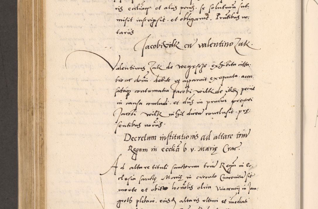 Zdjęcie nr 942 dla obiektu archiwalnego: Acta actorum, sententiarum diffinitivarum coram reverendo domino Petro Miscowski canonico et in spiritualibus vicario generali Cracoviensi ad annum Domini Mᵐᵘᵐ DXLVIᵗᵘᵐ, cuius indictio est quarta, pontificatus sanctissimi in Christo patris et domini nostri domini Pauli divina providencia pape tercii, a die tercia mensis Novembris, annus duodecimus (sic!) feliciter continuantur