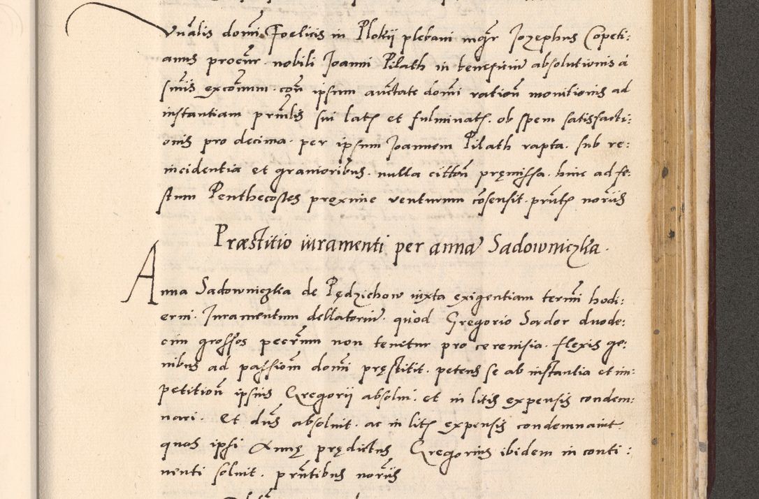 Zdjęcie nr 943 dla obiektu archiwalnego: Acta actorum, sententiarum diffinitivarum coram reverendo domino Petro Miscowski canonico et in spiritualibus vicario generali Cracoviensi ad annum Domini Mᵐᵘᵐ DXLVIᵗᵘᵐ, cuius indictio est quarta, pontificatus sanctissimi in Christo patris et domini nostri domini Pauli divina providencia pape tercii, a die tercia mensis Novembris, annus duodecimus (sic!) feliciter continuantur
