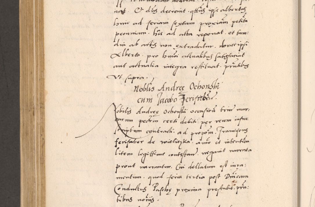 Zdjęcie nr 938 dla obiektu archiwalnego: Acta actorum, sententiarum diffinitivarum coram reverendo domino Petro Miscowski canonico et in spiritualibus vicario generali Cracoviensi ad annum Domini Mᵐᵘᵐ DXLVIᵗᵘᵐ, cuius indictio est quarta, pontificatus sanctissimi in Christo patris et domini nostri domini Pauli divina providencia pape tercii, a die tercia mensis Novembris, annus duodecimus (sic!) feliciter continuantur
