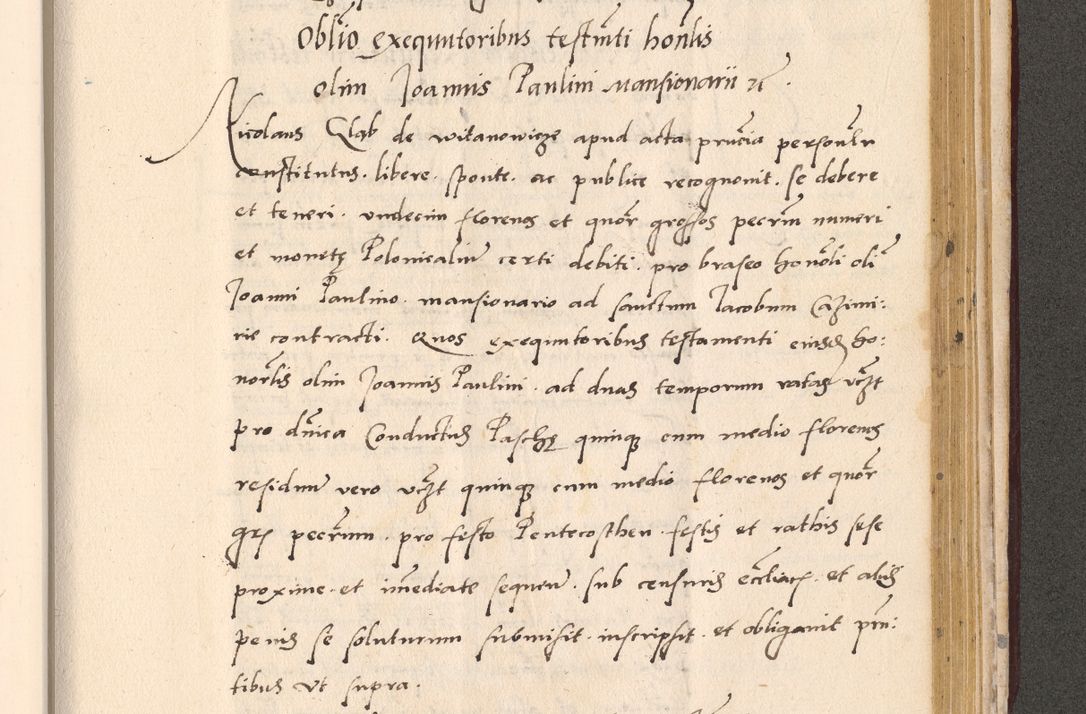 Zdjęcie nr 933 dla obiektu archiwalnego: Acta actorum, sententiarum diffinitivarum coram reverendo domino Petro Miscowski canonico et in spiritualibus vicario generali Cracoviensi ad annum Domini Mᵐᵘᵐ DXLVIᵗᵘᵐ, cuius indictio est quarta, pontificatus sanctissimi in Christo patris et domini nostri domini Pauli divina providencia pape tercii, a die tercia mensis Novembris, annus duodecimus (sic!) feliciter continuantur