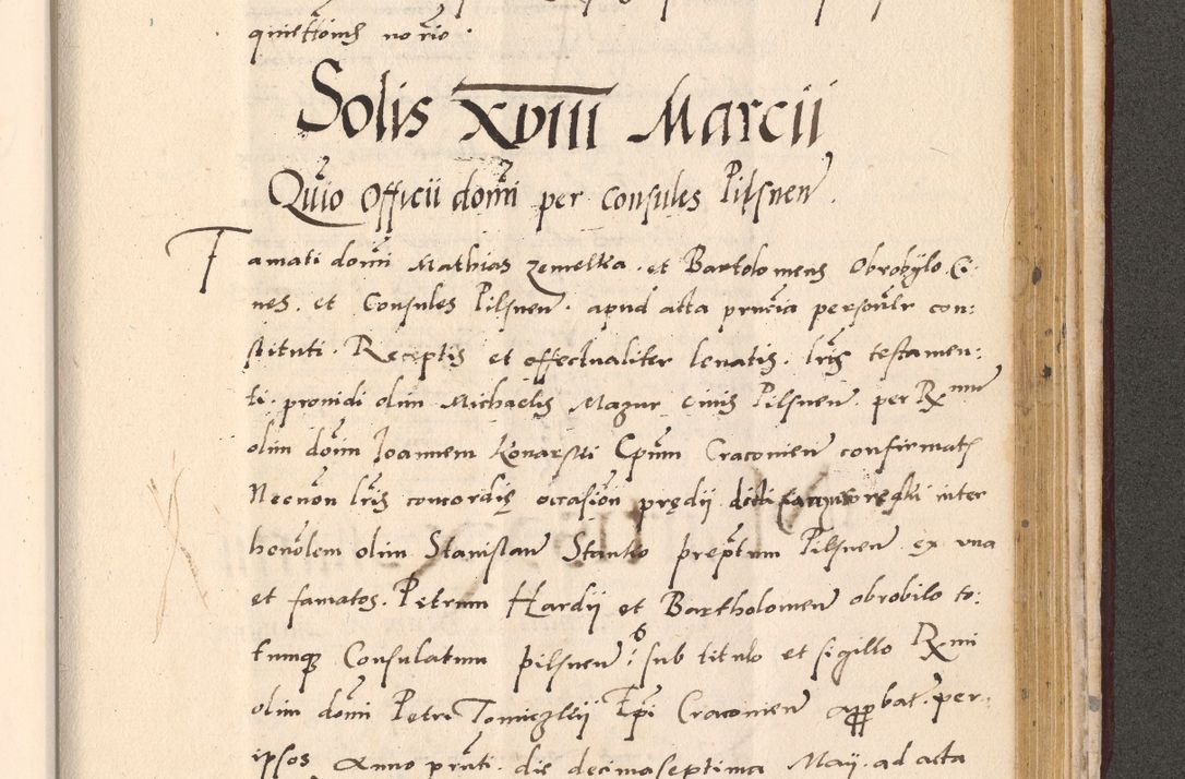 Zdjęcie nr 931 dla obiektu archiwalnego: Acta actorum, sententiarum diffinitivarum coram reverendo domino Petro Miscowski canonico et in spiritualibus vicario generali Cracoviensi ad annum Domini Mᵐᵘᵐ DXLVIᵗᵘᵐ, cuius indictio est quarta, pontificatus sanctissimi in Christo patris et domini nostri domini Pauli divina providencia pape tercii, a die tercia mensis Novembris, annus duodecimus (sic!) feliciter continuantur